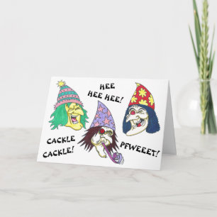 Carte de voeux pour l'anniversaire WITCHES