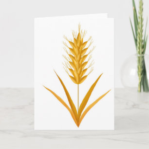 Carte de voeux pour le blé d'or