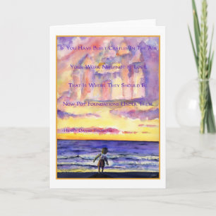 Carte de voeux pour le coucher de soleil de Thorea