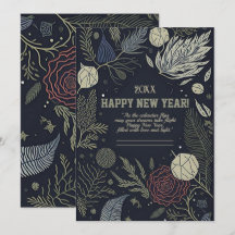 Carte de vœux pour le nouvel an