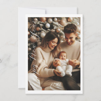 Carte de vœux pour le Nouvel An | Carte de famille