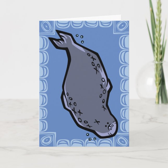 Carte de voeux pour le Puzzle de léopard de la fau (Devant)