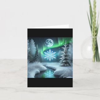 Carte de vœux pour le solstice d'hiver