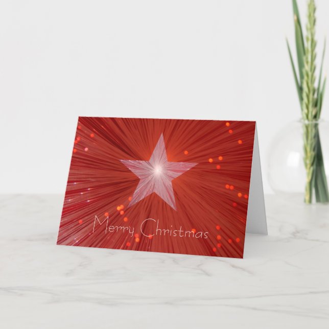 Carte de voeux pour le texte "Joyeux Noël" de Red  (Devant)
