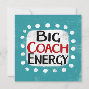 Carte de voeux pour l'énergie Big Coach