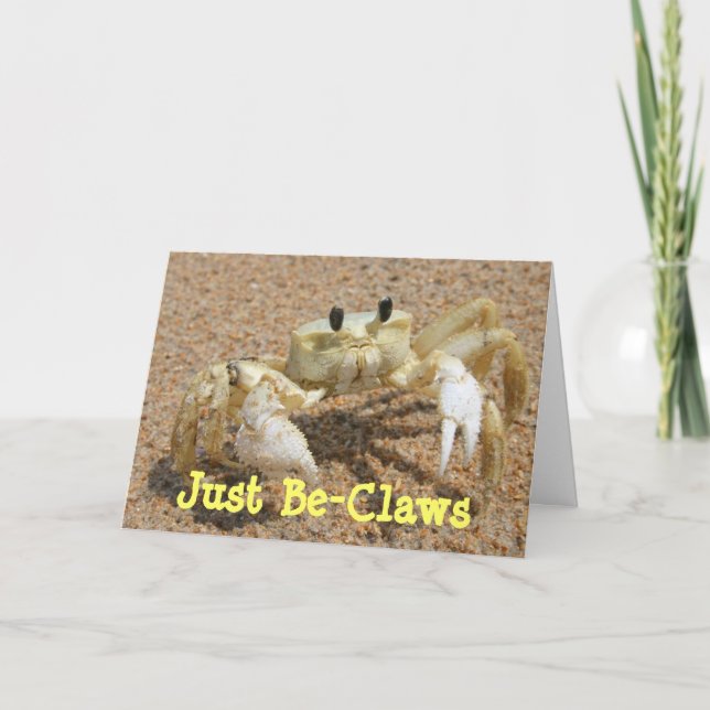 Carte de voeux pour les abeilles crabes (Devant)