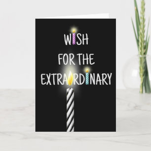 Carte de voeux pour les bougies d'anniversaire