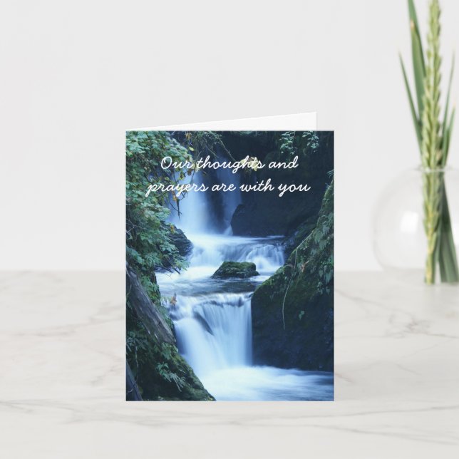 Carte de voeux pour les chutes d'eau (Devant)