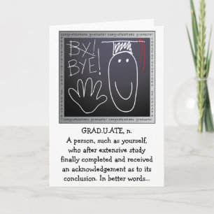 Carte de voeux pour les diplômés