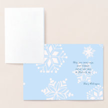 Carte de voeux pour les fêtes de neige