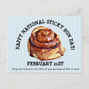 Carte de vœux pour les fêtes du Bun Sticky Joyeux