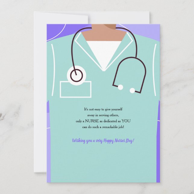 Carte de voeux pour les infirmières (Devant)