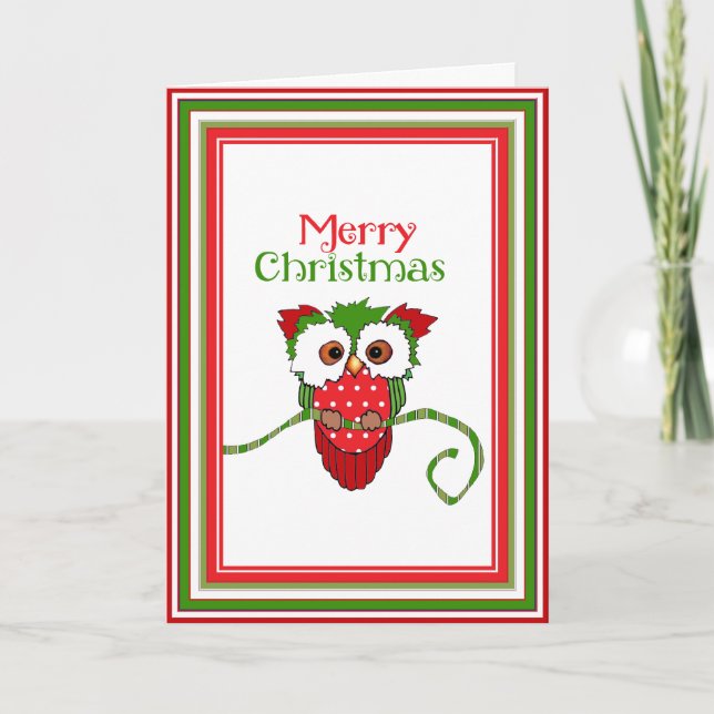 Carte de voeux pour les oiseaux de Noël (Devant)