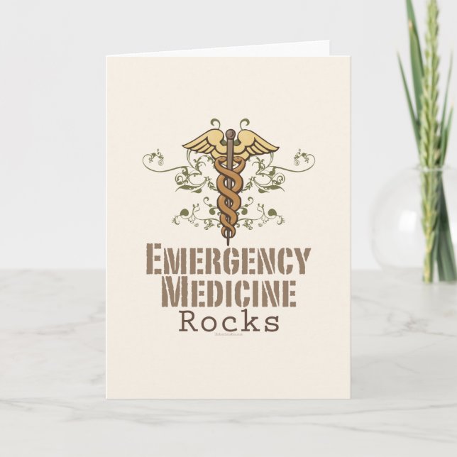 Carte de voeux pour les Rocks en médecine d'urgenc (Devant)