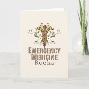 Carte de voeux pour les Rocks en médecine d'urgenc