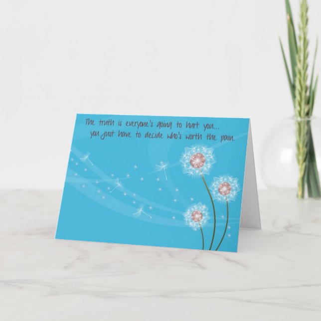 Carte de voeux pour les sentiments spéciaux (Devant)