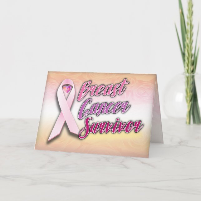 Carte de voeux pour les survivants du cancer du se (Devant)