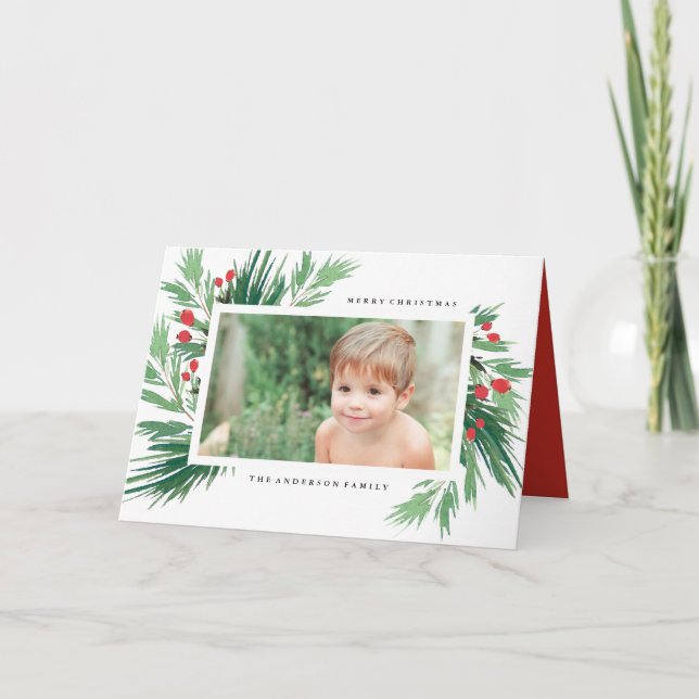 Carte de voeux pour les vacances Mistletoe (Devant)