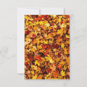 Carte de voeux pour les vols d'automne