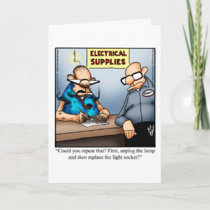 Carte de voeux pour l'Humour Anniversaire
