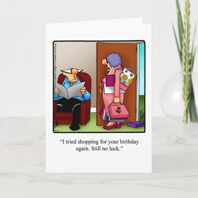 Carte de voeux pour l'Humour anniversaire pour lui (Devant)