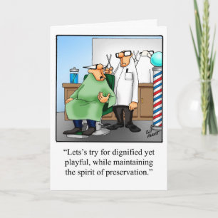 Carte de voeux pour l'Humour anniversaire pour lui