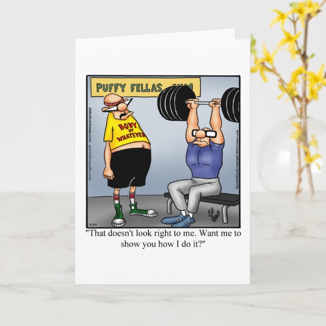 Carte de voeux pour l'Humour d'anniversaire drôle  (Fleur jaune)