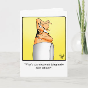 Carte de voeux pour l'Humour de l'anniversaire drô