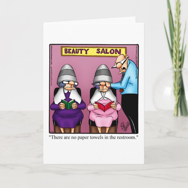 Carte de voeux pour l'Humour de l'anniversaire drô (Devant)