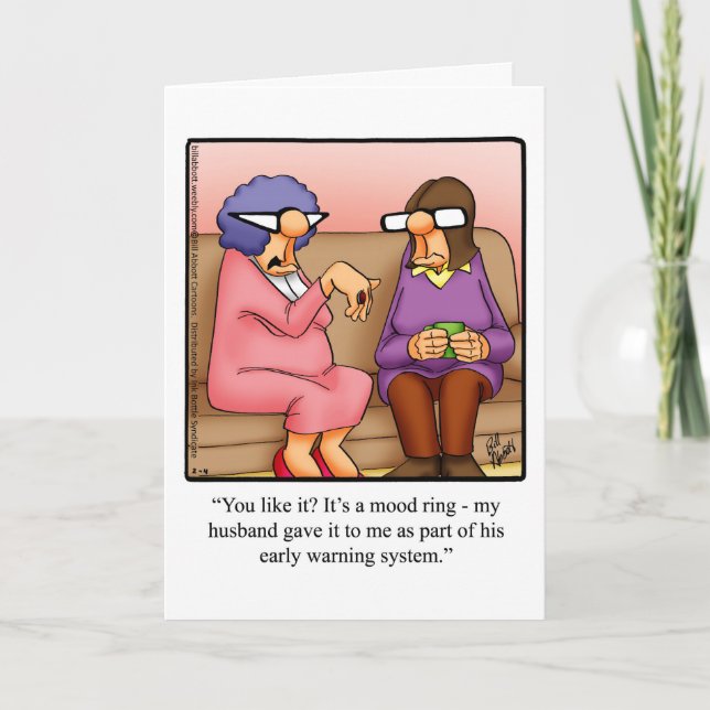 Carte de voeux pour l'Humour de l'anniversaire drô (Devant)