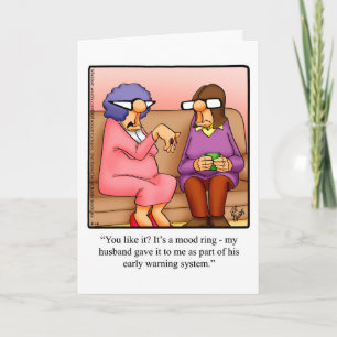 Carte de voeux pour l'Humour de l'anniversaire drô