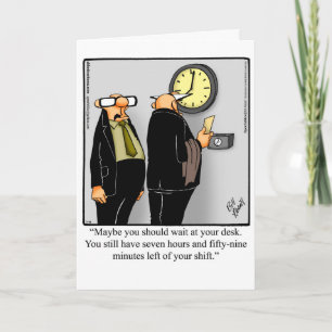 Carte de voeux pour l'Humour de retraite