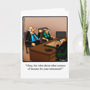 Carte de voeux pour l'Humour de retraite "Spectacl