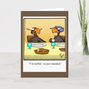 Carte de voeux pour l'Humour de Thanksgiving