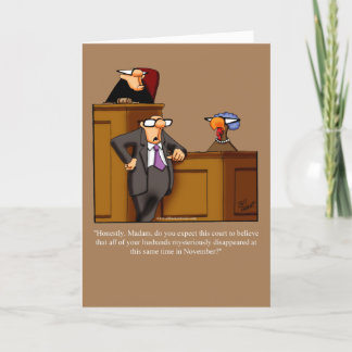 Carte de voeux pour l'Humour de Thanksgiving