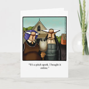 Carte de voeux pour l'Humour de Thanksgiving