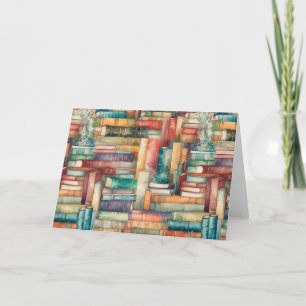 Carte de voeux pour livres Whimsical