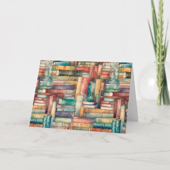 Carte de voeux pour livres Whimsical (Devant)