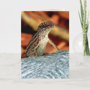 Carte de voeux pour l'oignon Brown (Lizard)