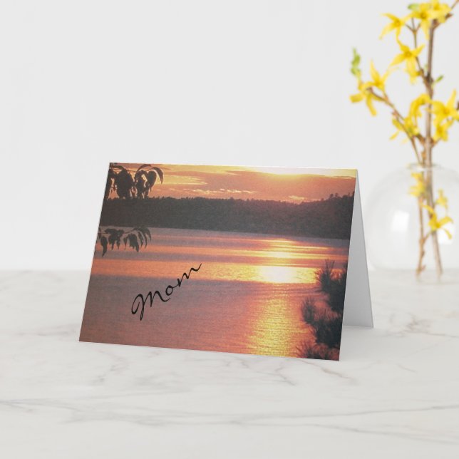 Carte de voeux pour maman N'importe quelle occasio (Fleur jaune)