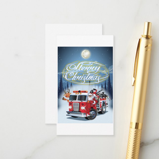 Carte de voeux pour Noël (Devant/Arrière en situation)