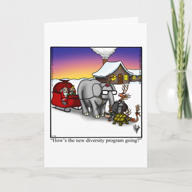 Carte de voeux pour Noël amusant (Devant)