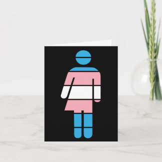 Carte de voeux pour personne transgenre