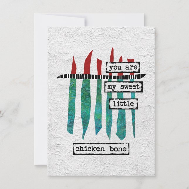 Carte de voeux pour poulets doux - Abstrait modern (Devant)