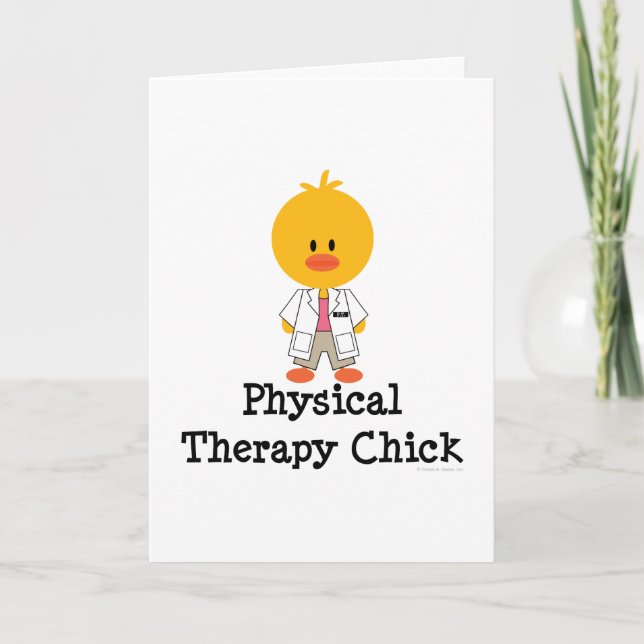 Carte de voeux pour poussette de thérapie physique (Devant)