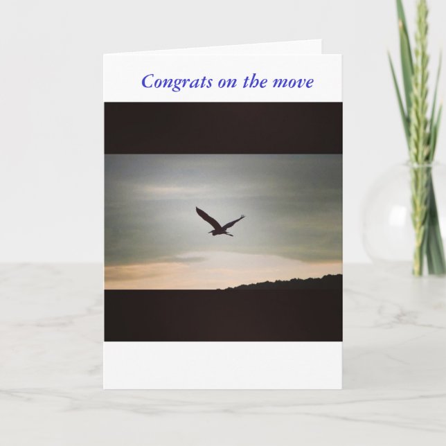 Carte de voeux pour quelqu'un qui déménage (Devant)