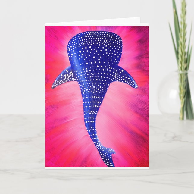 Carte de voeux pour requin-baleine (Devant)