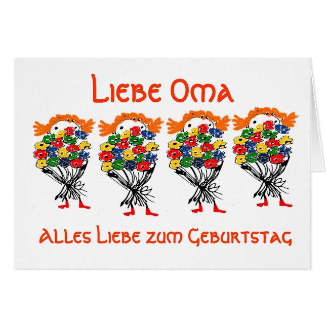 Carte de voeux pour son anniversaire (Devant horizontal)