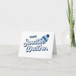 Carte de vœux pour temps de pull-over