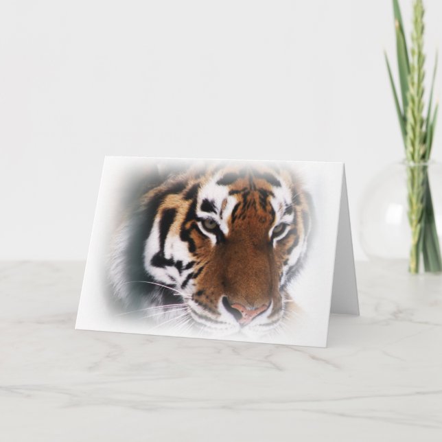 Carte de voeux pour tigre de Sibérie (Devant)